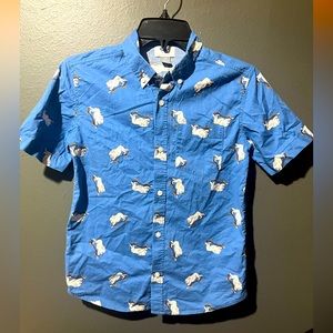 Skateboarding BULLDOG button down